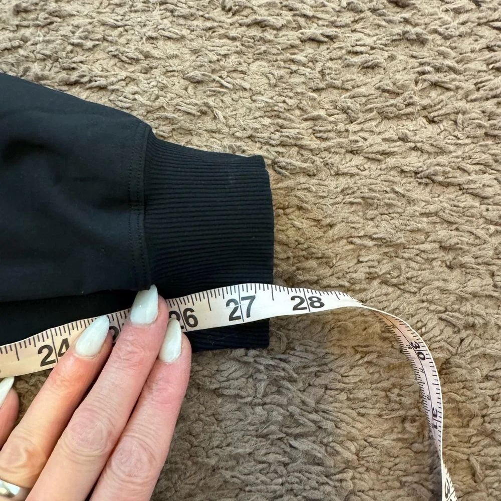 Lululemon Black Stretch High Rise Jogger Pants Pull On Drawstring 6 $128 - Picture 6 of 9